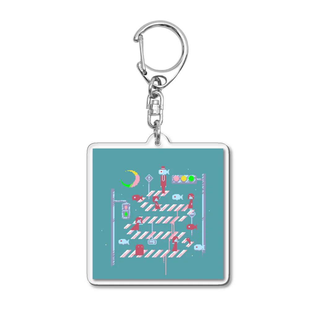 H.K.Goatmanのクリームソーダな夜 Acrylic Key Chain