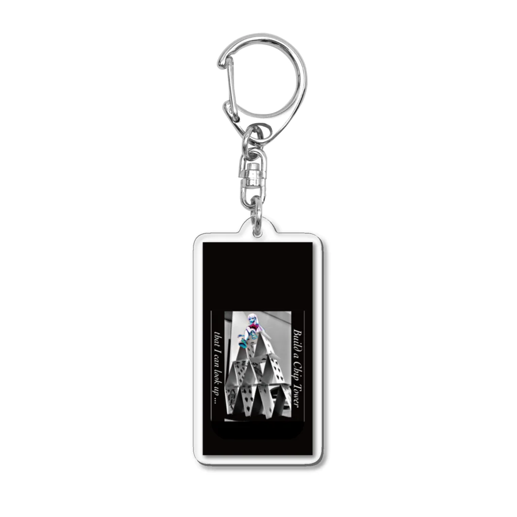 num_OROCHIのBuild a Chip Tower that I can look up...【ポーカー】 Acrylic Key Chain