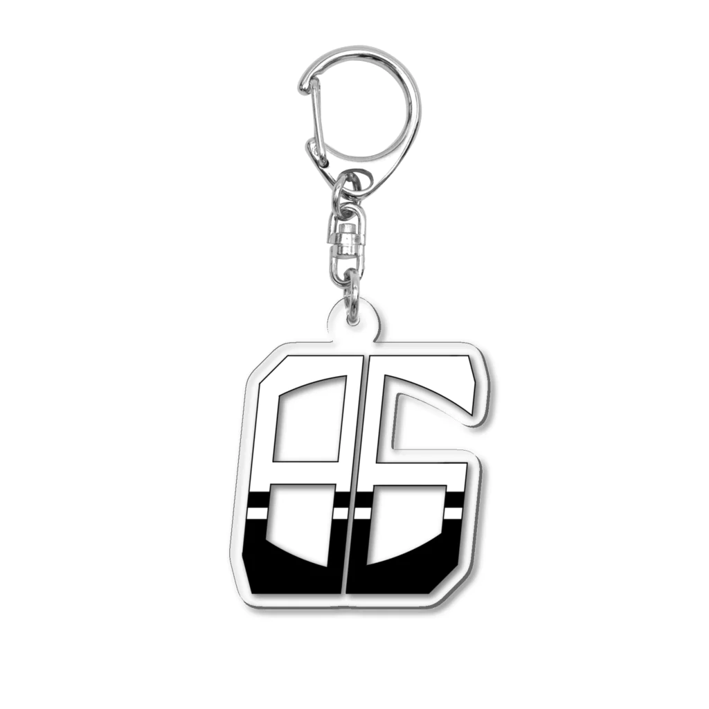 hamuevoの86白×クロ Acrylic Key Chain