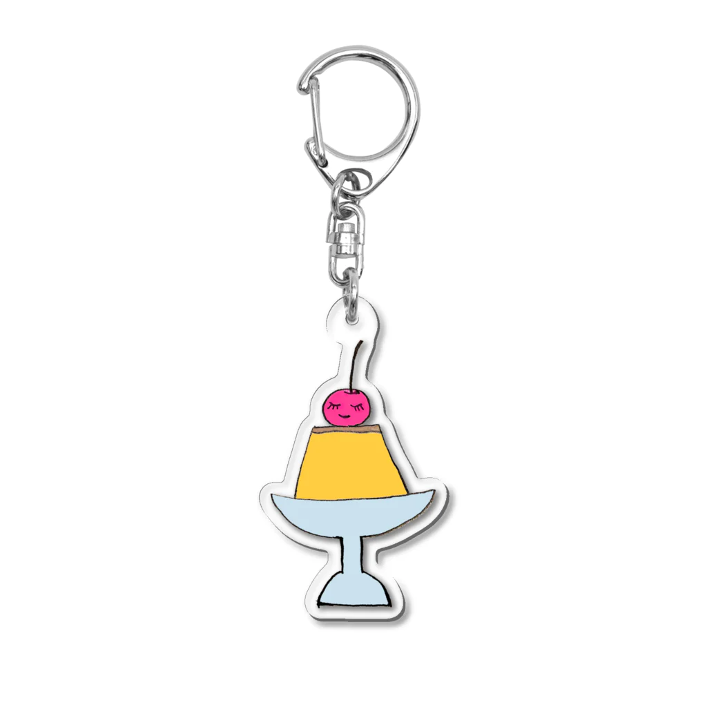 なまず店のプリン Acrylic Key Chain