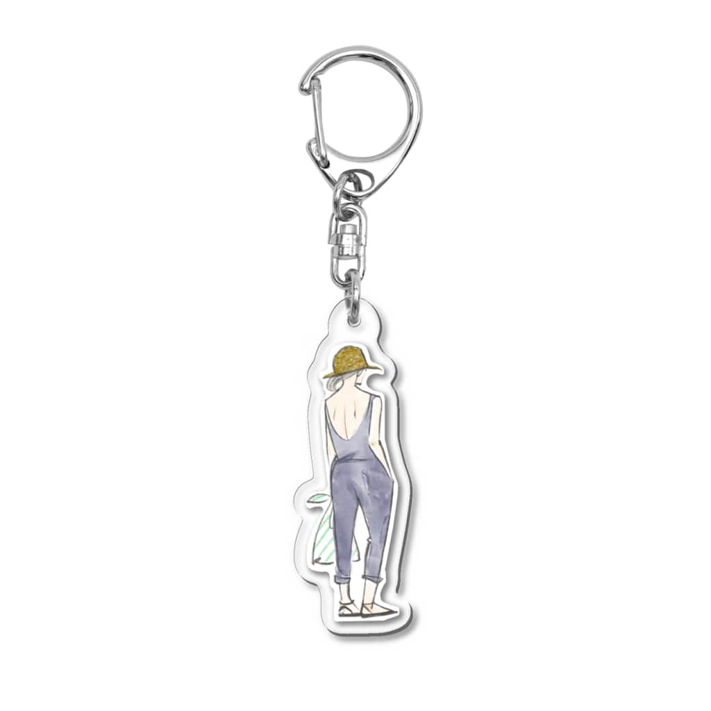 Rieko_closetの夏ふらりとコンビニ Acrylic Key Chain