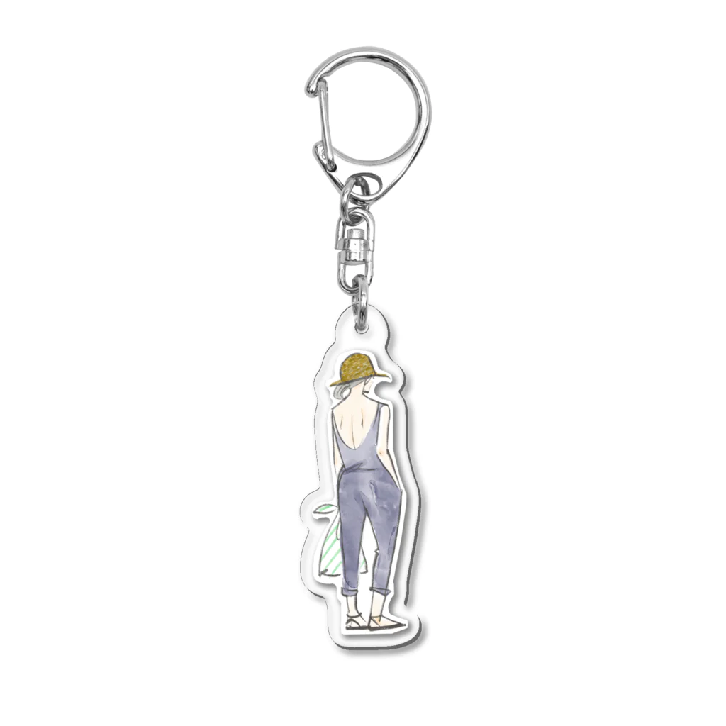 Rieko_closetの夏ふらりとコンビニ Acrylic Key Chain