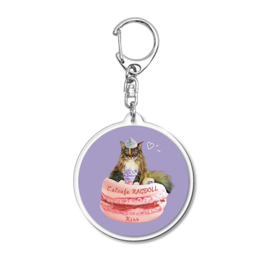 猫カフェラグドール（大阪難波）のマカロンきちゃん💋💕 Acrylic Key Chain