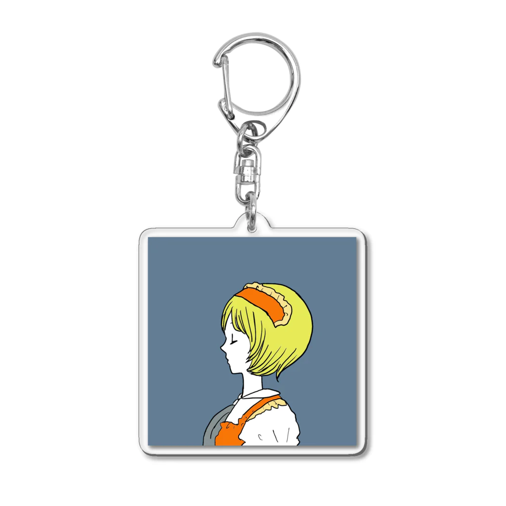 黄昏ガール powered by soro_fufuの黄昏girlNFT_0029.retro_cafe Acrylic Key Chain