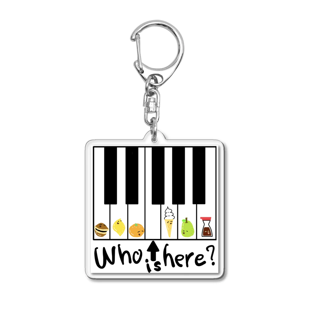 タキシードハムのピアノ Acrylic Key Chain