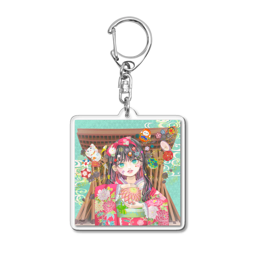 紅乃谷　安那の金澤小町「響」 Acrylic Key Chain