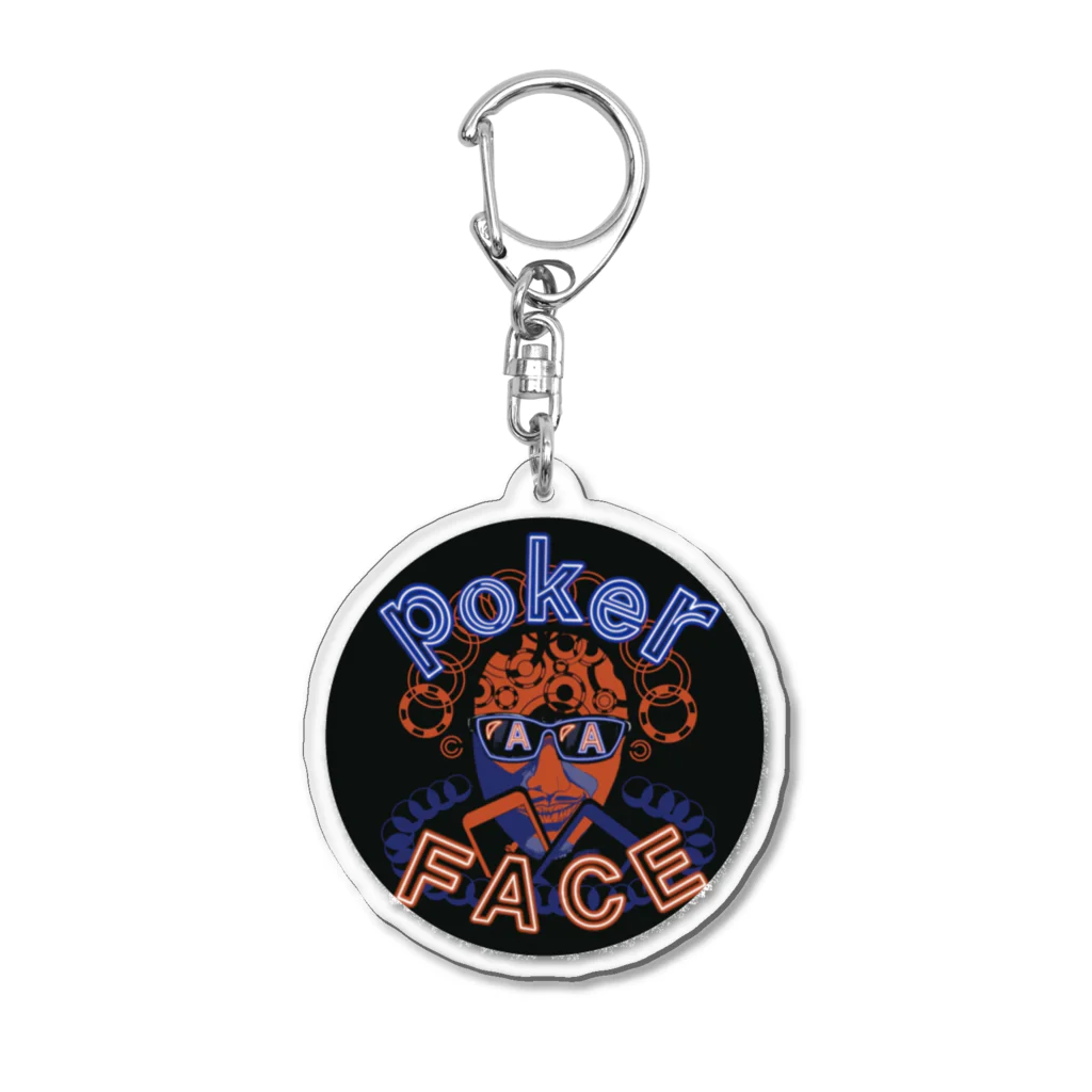 num_OROCHIのPoker face (AAver)【ポーカー】 Acrylic Key Chain