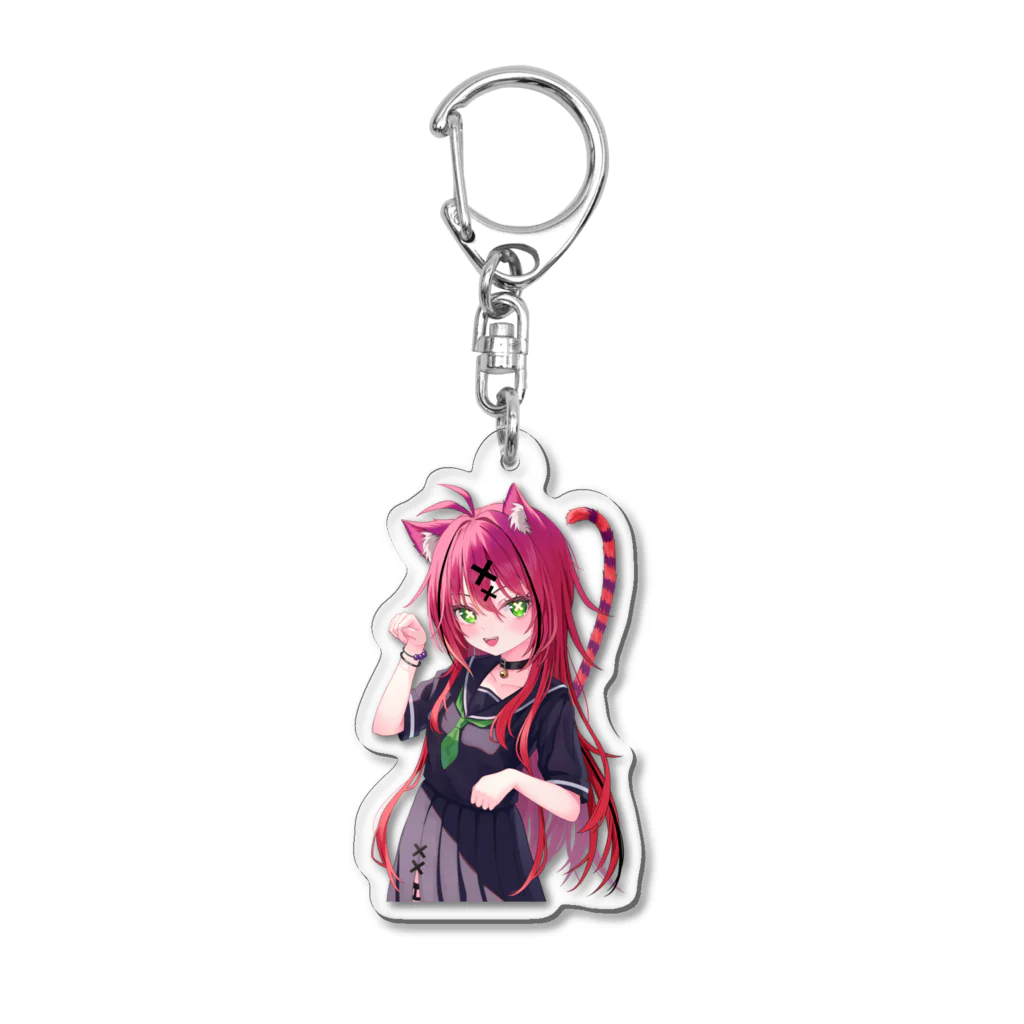 はるらるる@Twitchのししし様に描いていただいた、はるらるる Acrylic Key Chain