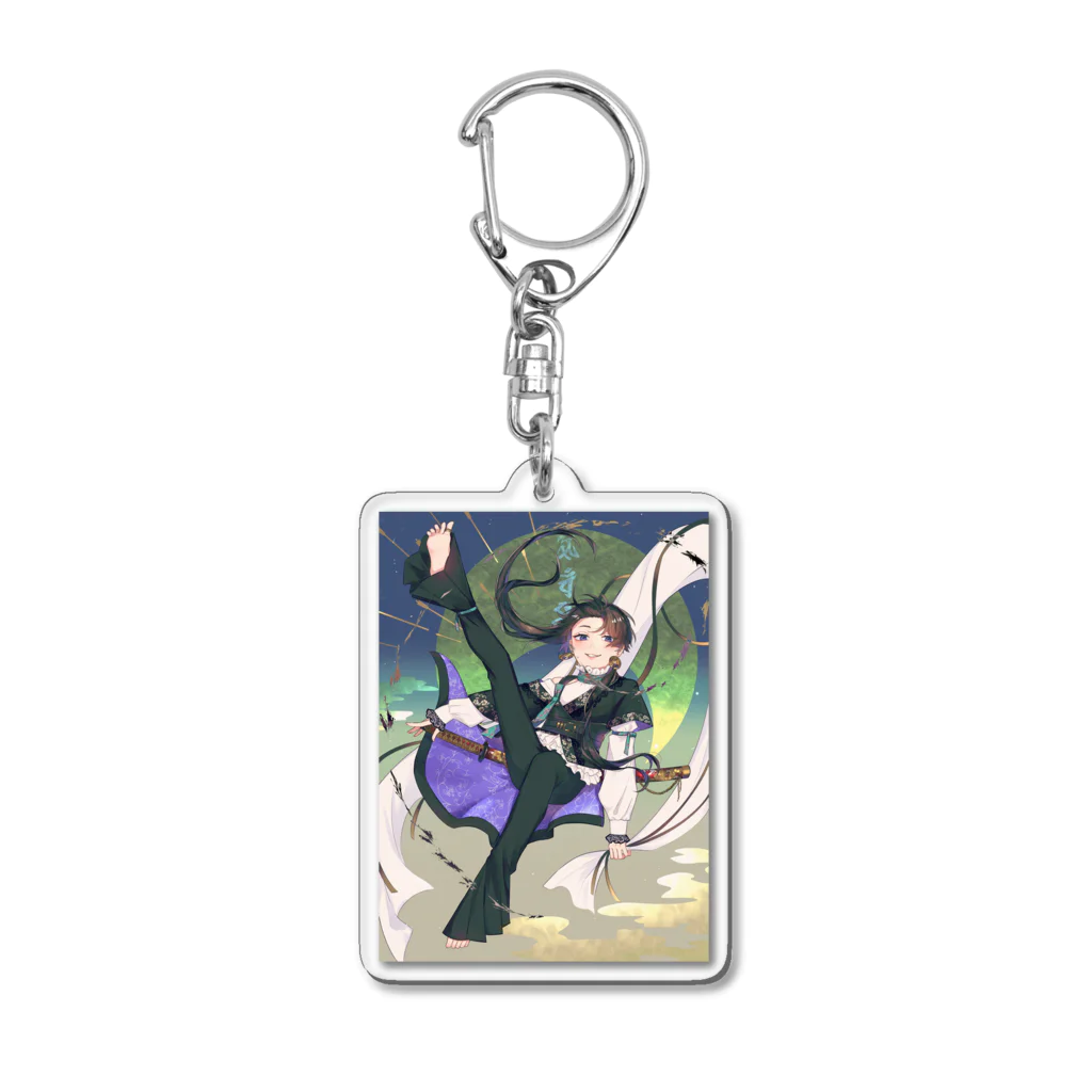 硝子飴 工房の風神 Acrylic Key Chain