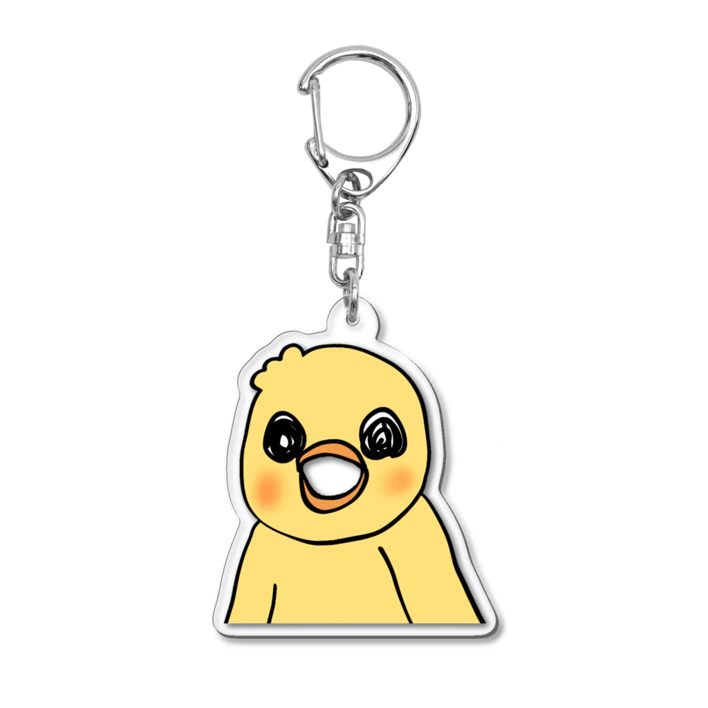 P SHOP!の口の中透明化アヒルくんシリーズ Acrylic Key Chain