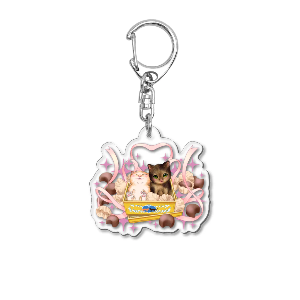 nya-mew（ニャーミュー）のチョコよりカワイイ#2 Acrylic Key Chain