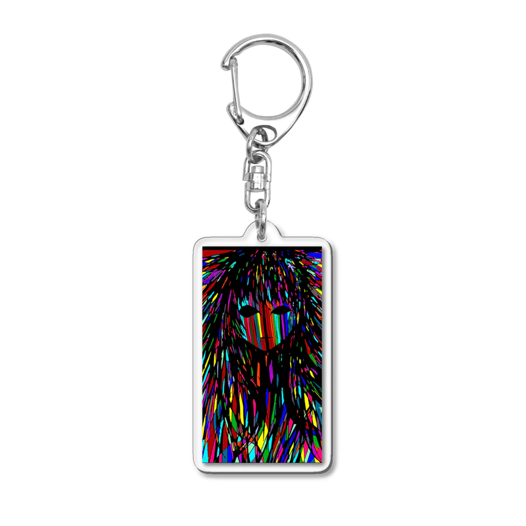 鬱色の血液の壊れちゃった時の絵 Acrylic Key Chain