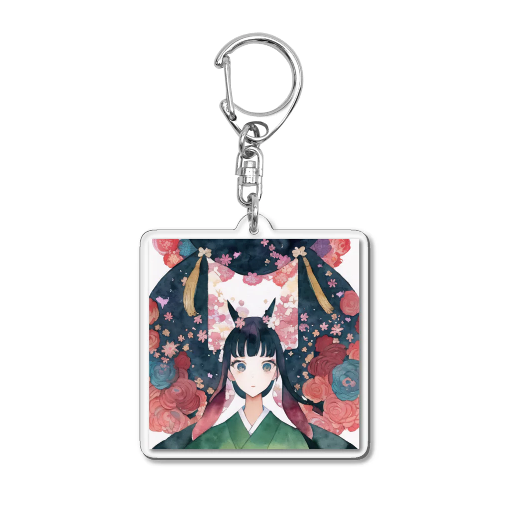 佐倉ぽめらAIart Shop.の可愛い驚き Acrylic Key Chain