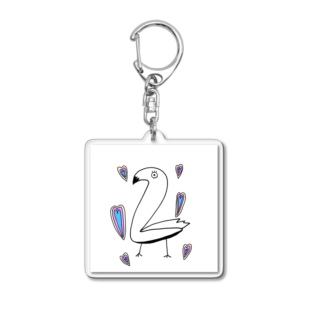 スワさんのスワさん（シンプル） Acrylic Key Chain