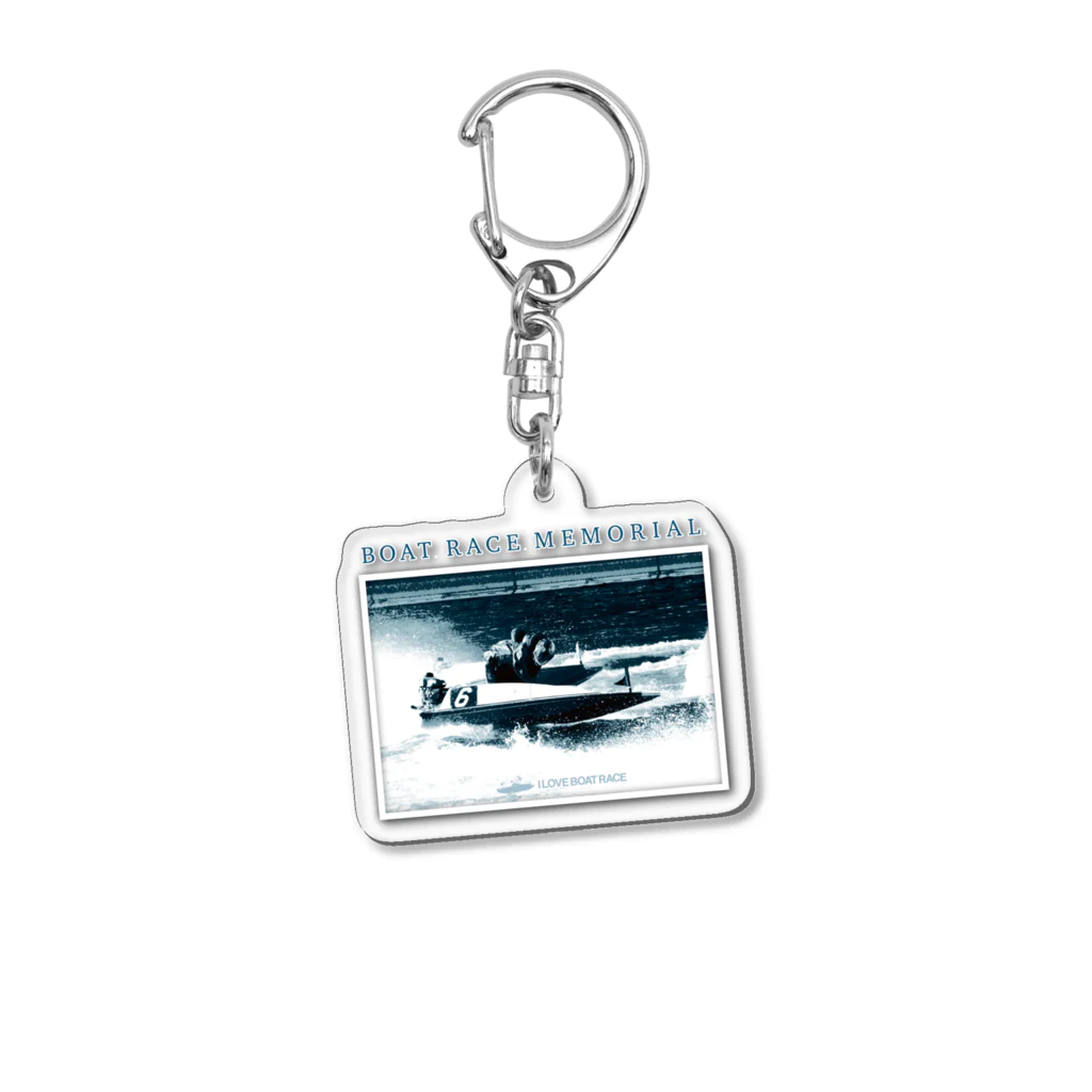 I LOVE BOAT RACE【アイ ラブ ボートレース】の【競艇 ボートレース】ボートレースメモリアル Acrylic Key Chain