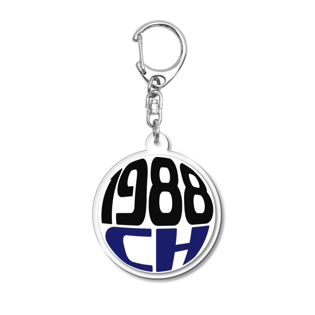 1988ch SHOPのイクパッパちゃんねる公式ロゴシリーズ Acrylic Key Chain