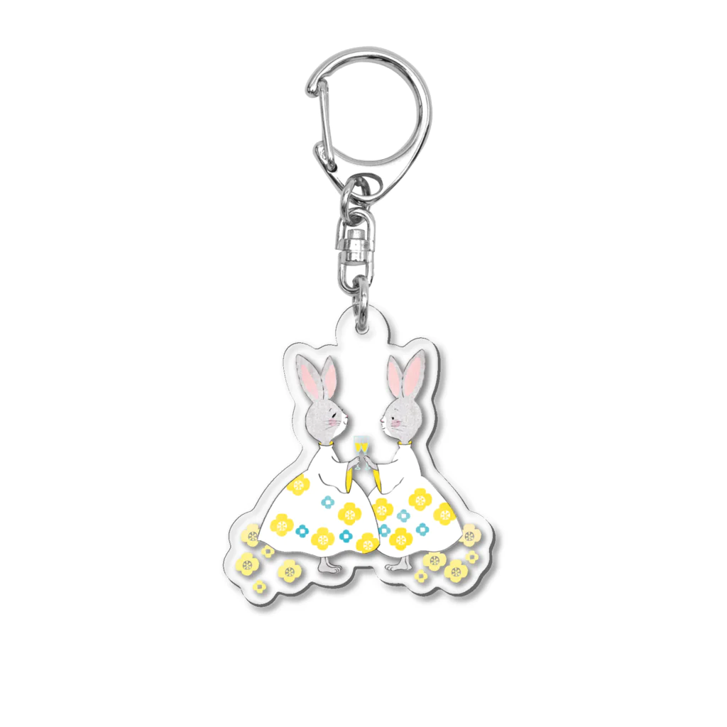 吉田美穂子/イラストレーターの祝杯 Acrylic Key Chain