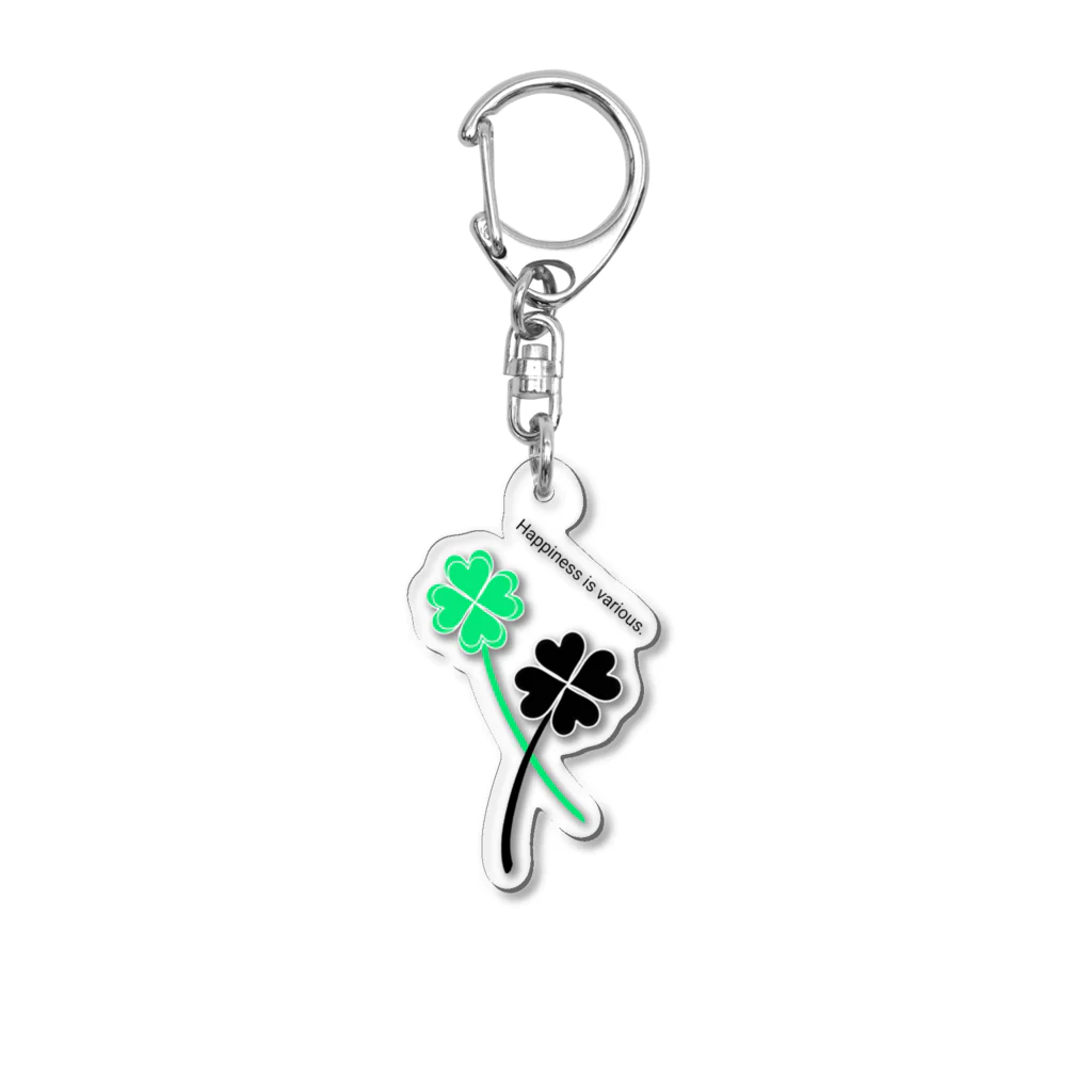 いっぷく処 てんてんの幸せはいろいろ Acrylic Key Chain