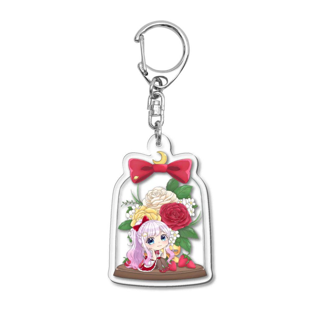 🦛ひぽまるちゃんねる🐨のバラドームミニキャラまるちゃん Acrylic Key Chain