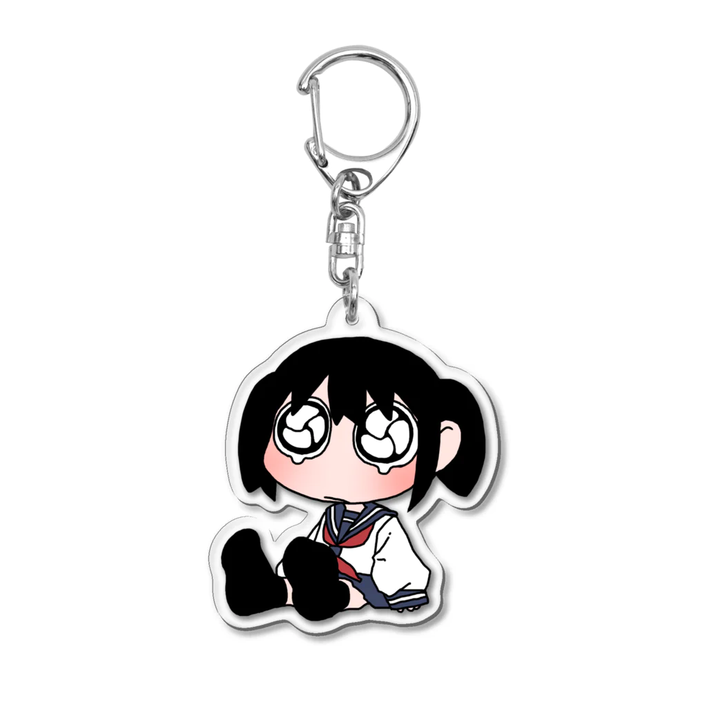 爆発電波のうるうるハサミ Acrylic Key Chain