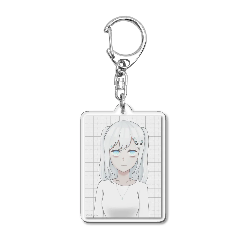 ぼく、病みうさ。のながそで少女 Acrylic Key Chain