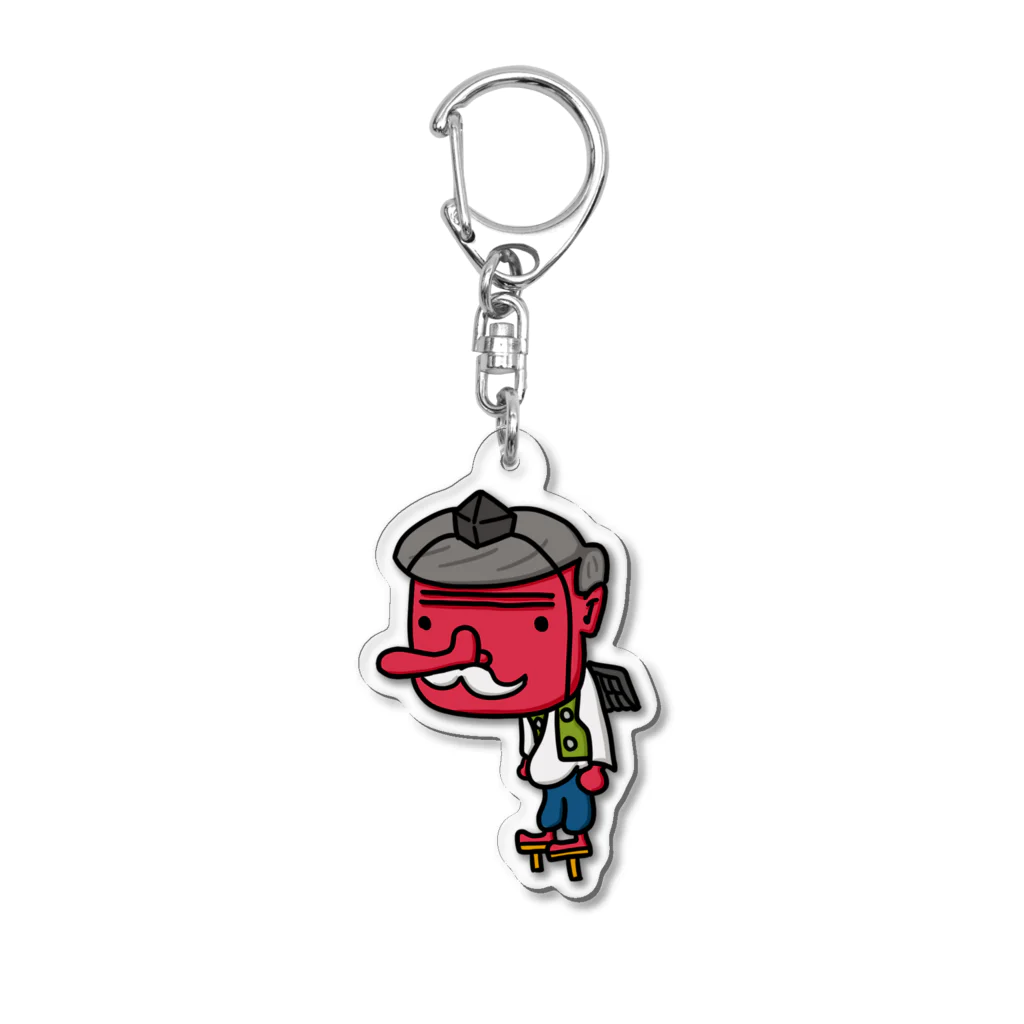 kabonba_の横わけな妖怪　てんぐくん Acrylic Key Chain