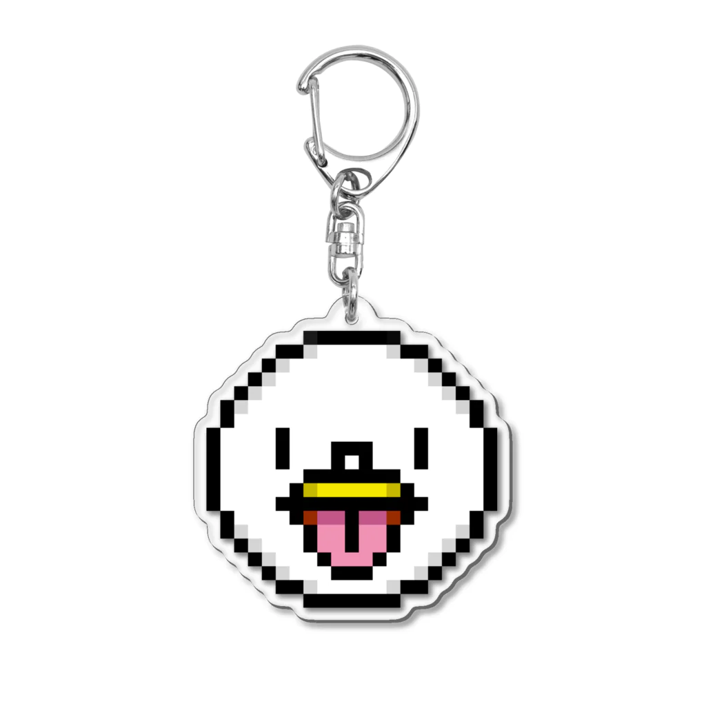 PITTEN PRODUCTSのPIXEL_FACE_01(BEE) アクリルキーホルダー