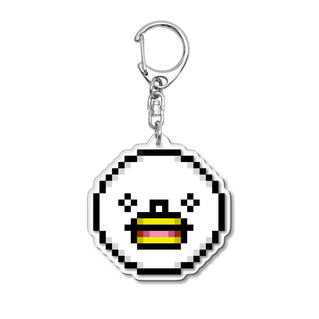 PITTEN PRODUCTSのPIXEL_FACE_02(SURPRISE) アクリルキーホルダー