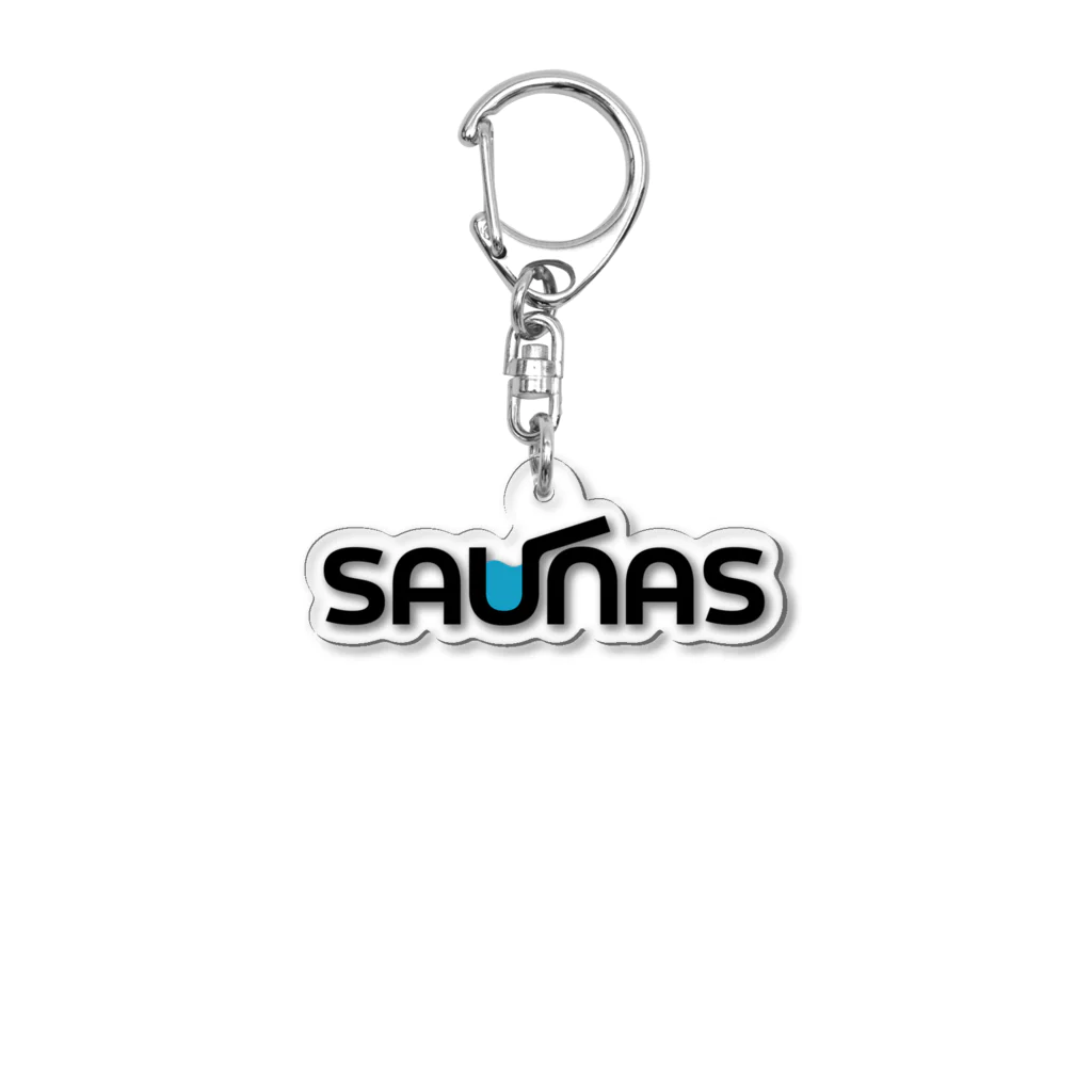 saunas.サウナーズのSaunasName with Ladle. Acrylic Key Chain