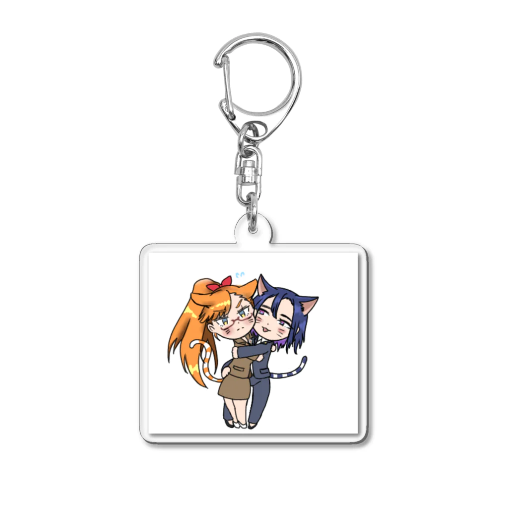 kabayakinotareの百合ネコタチ Acrylic Key Chain