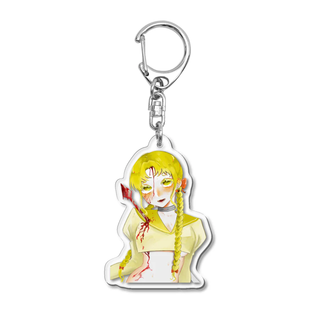 奏のぶっ刺されイエローちゃん Acrylic Key Chain