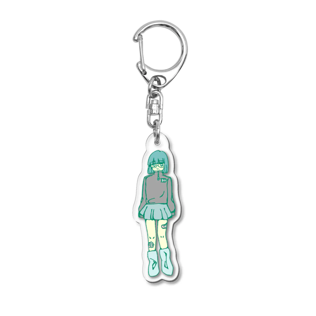 酒代の制服ギャル Acrylic Key Chain