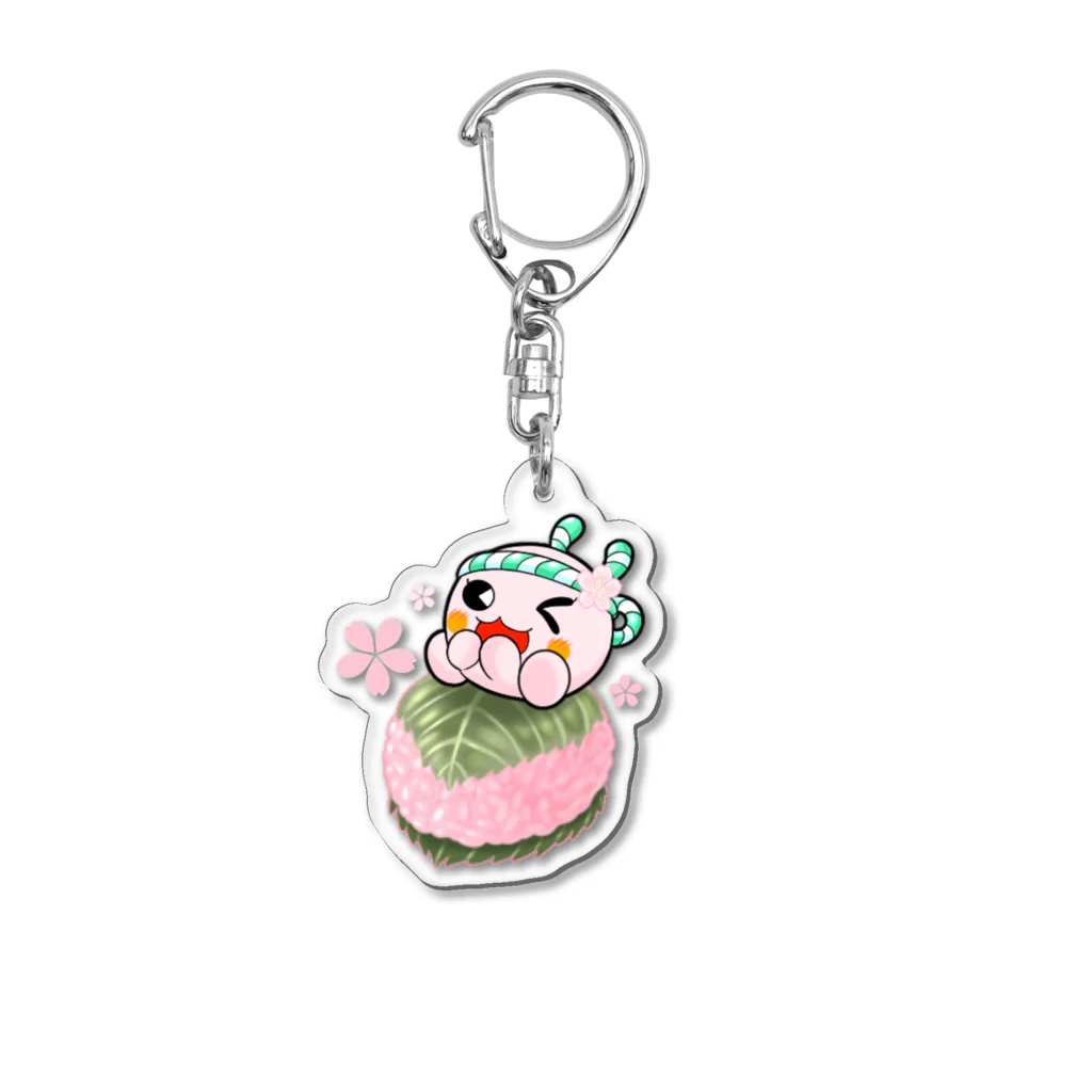 TAKEのサクラちゃん×桜餅 Acrylic Key Chain