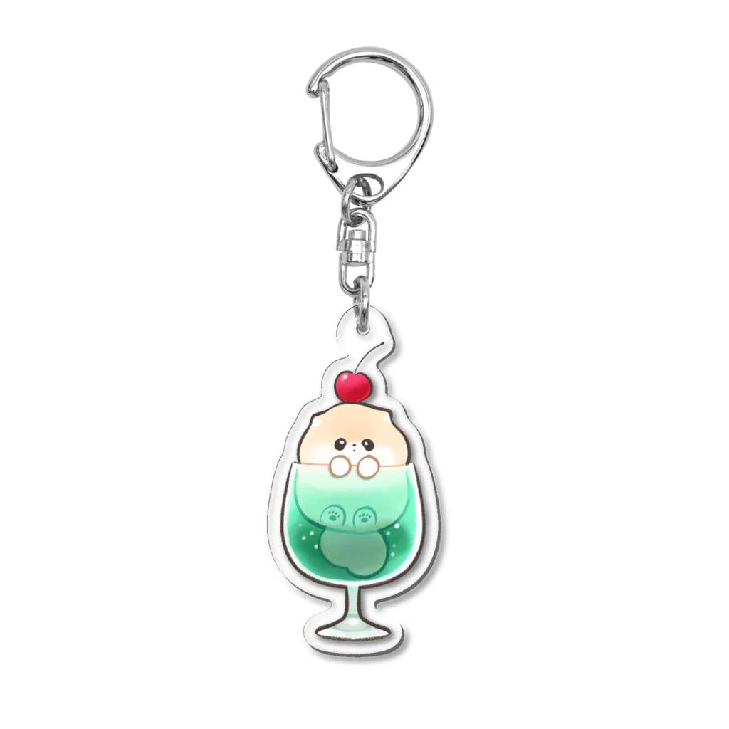 ぽぽち屋のぽぽちメロンソーダ Acrylic Key Chain