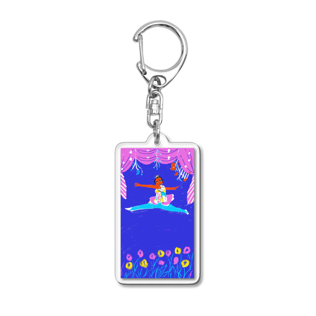 小川かなこ SUZURI SHOPの新体操ガール Acrylic Key Chain