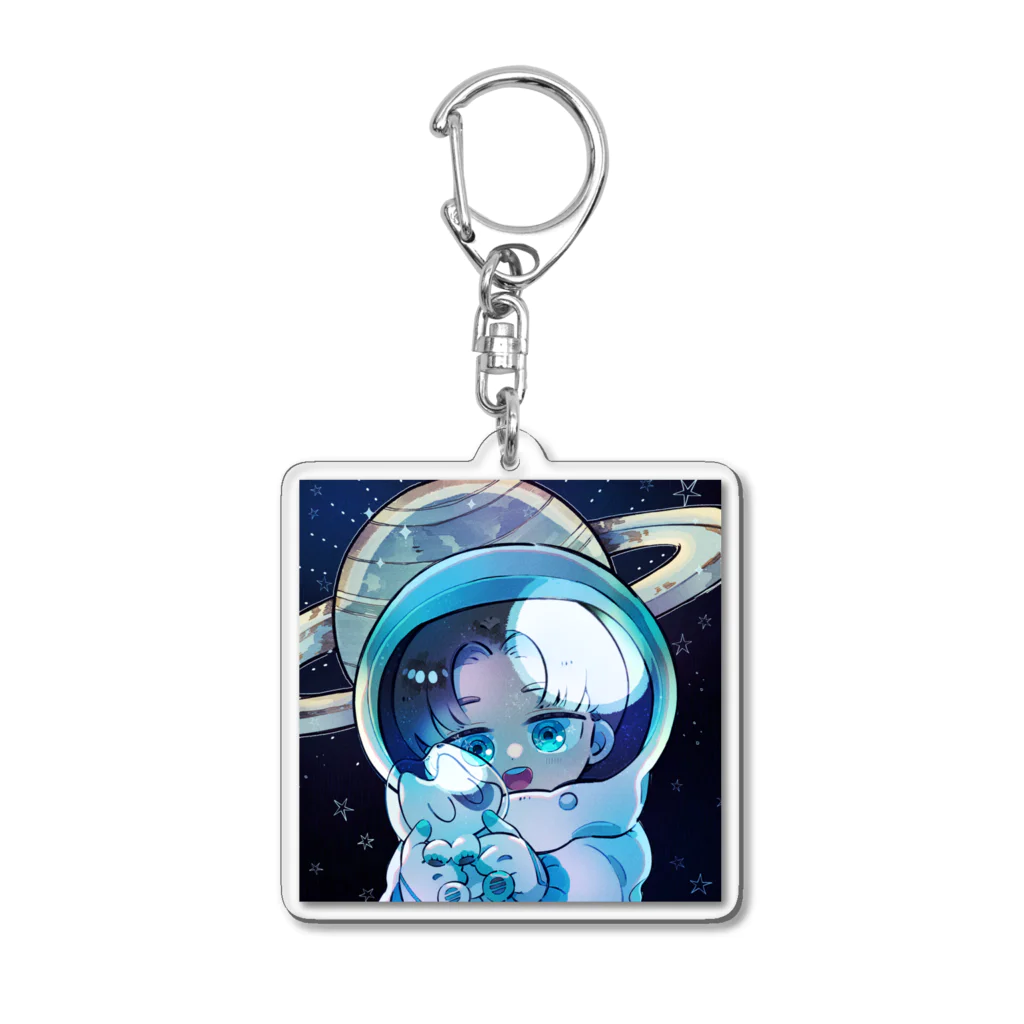 宇宙へ飛び出せ！てきねこアクリルキーホルダー Acrylic Key Chain by 