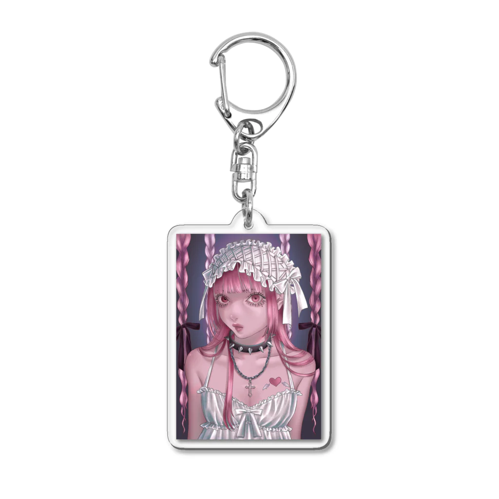 NYANの強めの女の子 Acrylic Key Chain