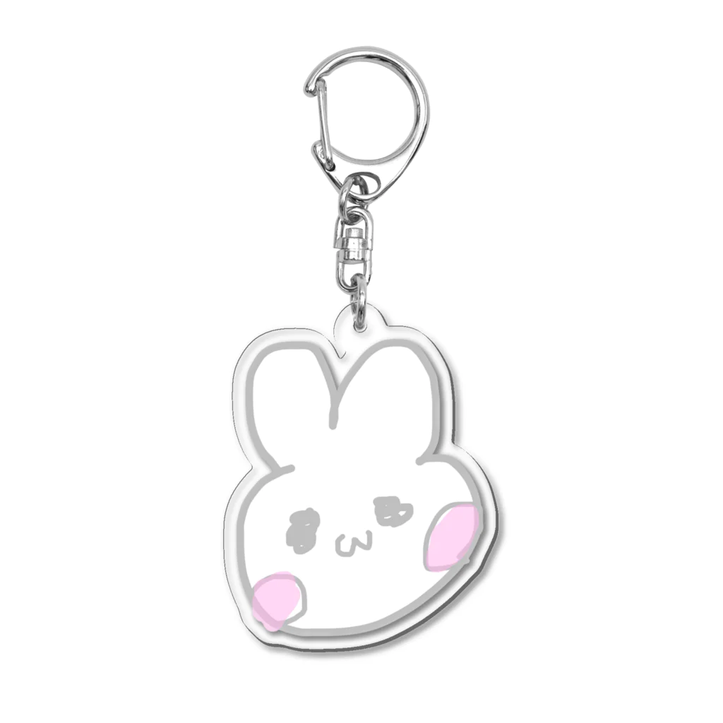 みっさっやさんのみっさっゆるうさぎのあいてむ Acrylic Key Chain