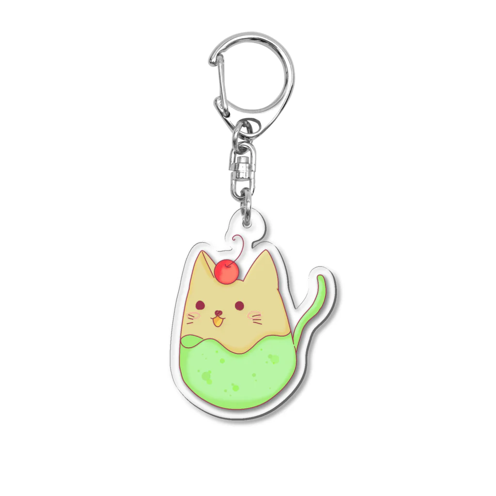 ぽっぽコーンのソーダにゃん Acrylic Key Chain