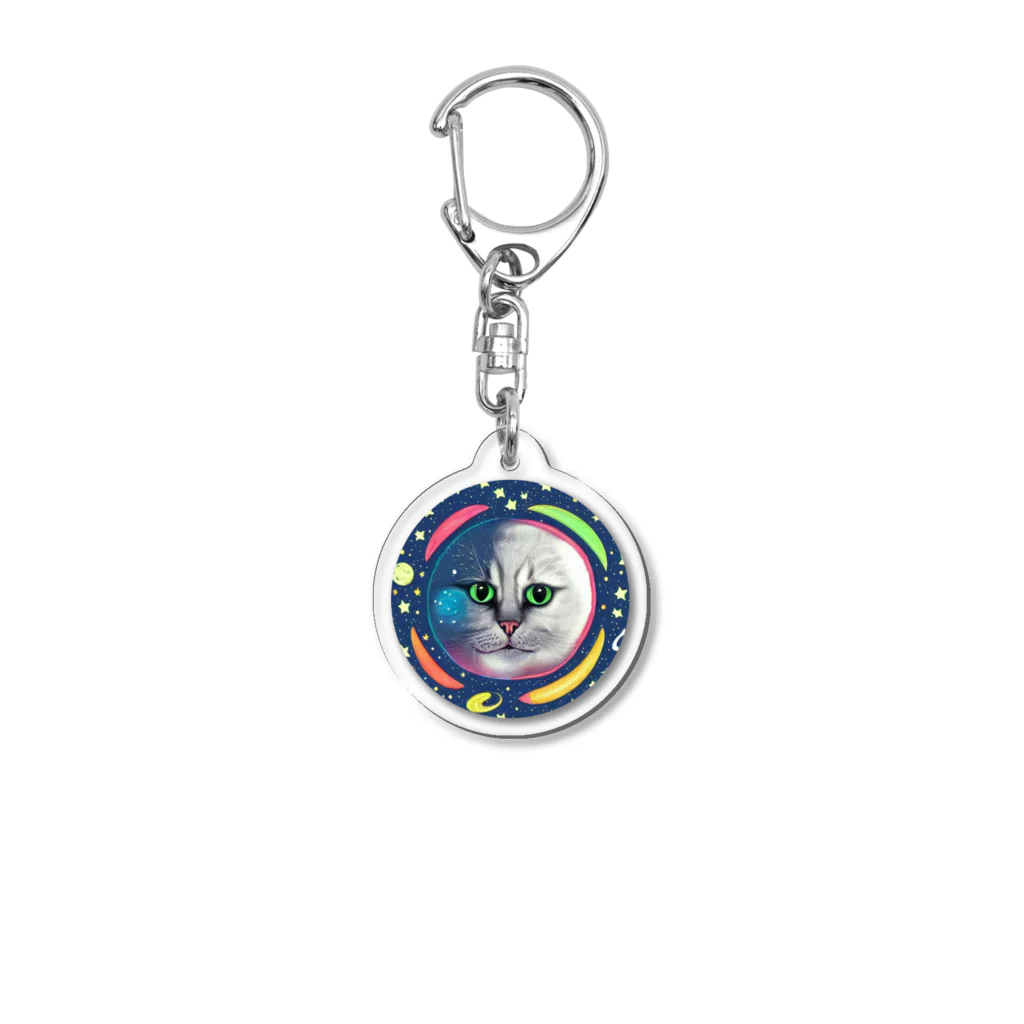 宇宙猫の宇宙猫 Acrylic Key Chain