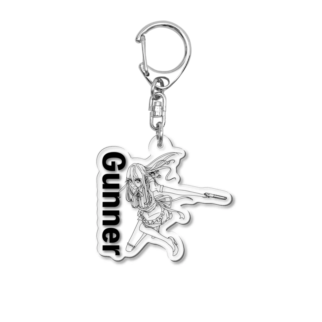 chicodeza by suzuriのGunner メイド Acrylic Key Chain