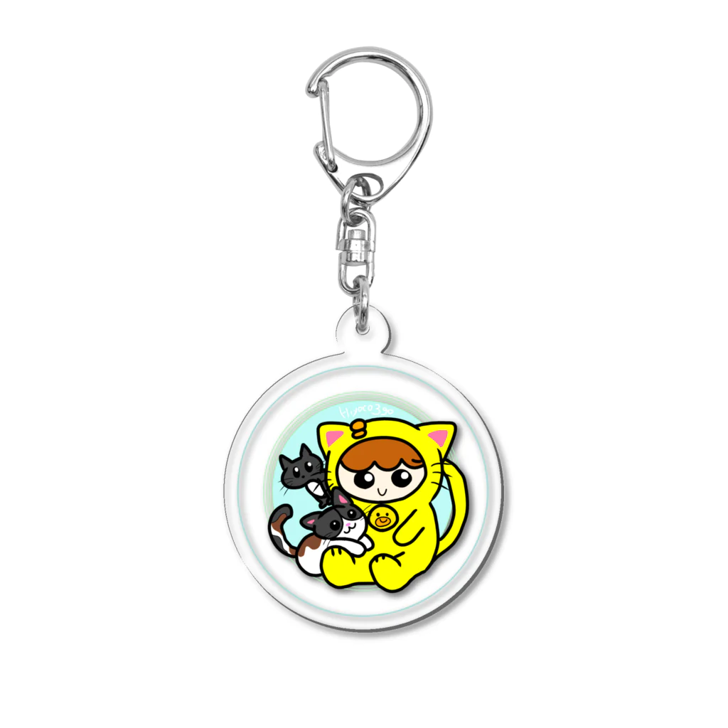 ひよこ鑑定事務所のひよこ3号＆にゃんずキーホルダー Acrylic Key Chain