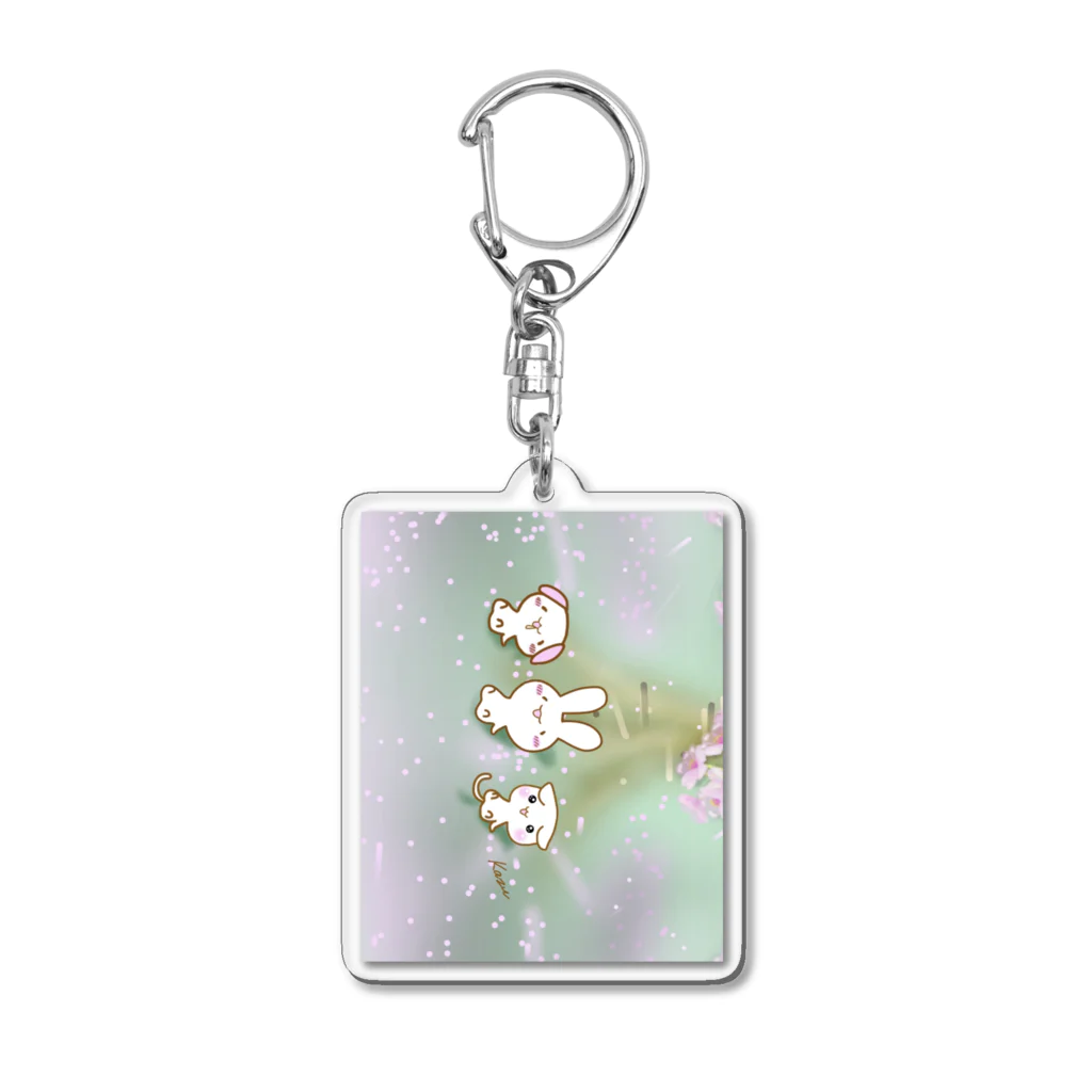 けあうさSHOPのけあうさ平和の木の下で Acrylic Key Chain