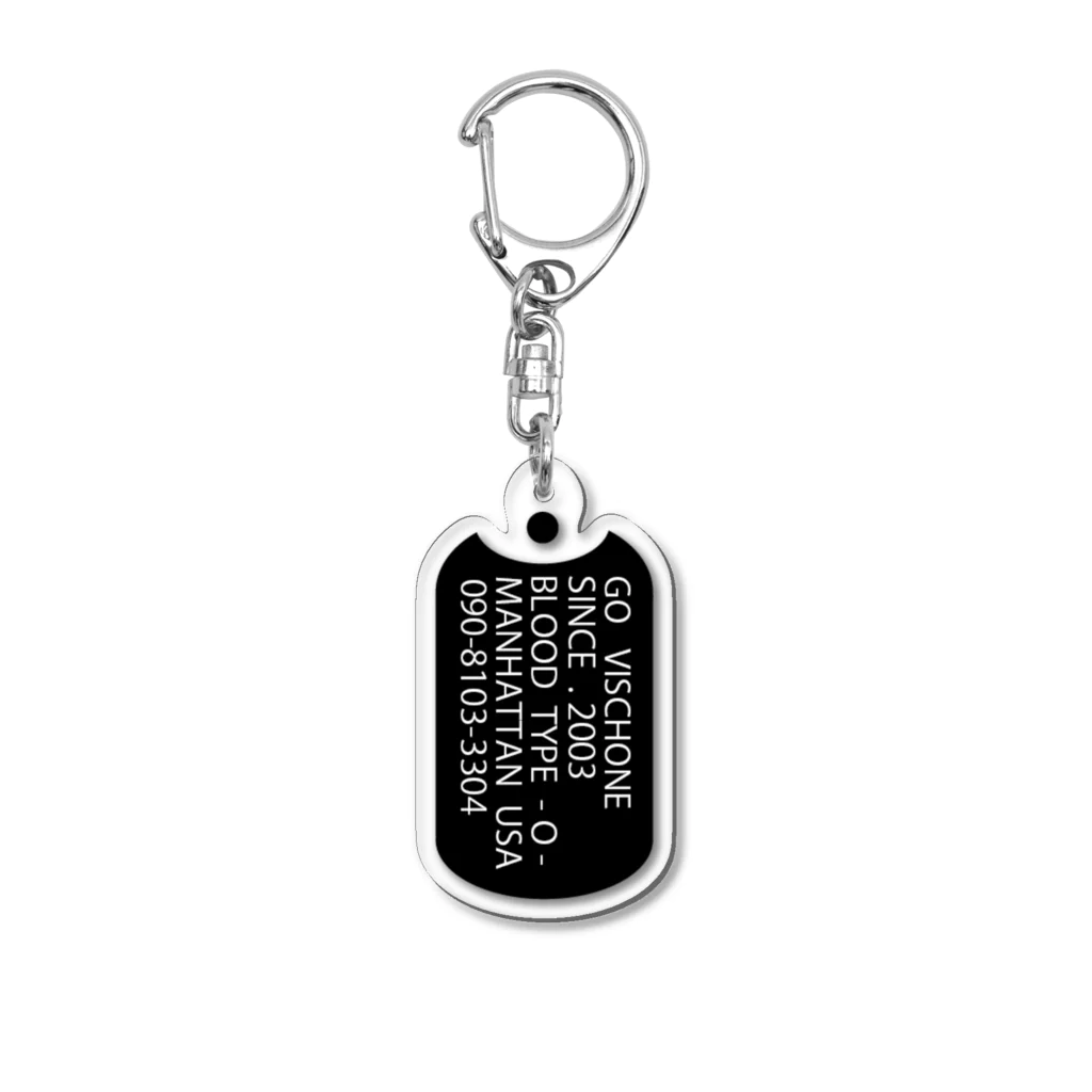 GO VISCHONUのドッグタグ Acrylic Key Chain