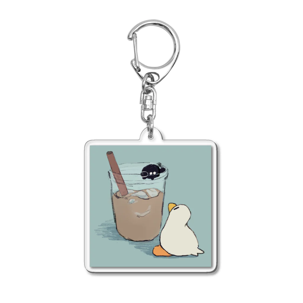 ちいこあひるSHOPのちいこあひる(タピオカ) Acrylic Key Chain