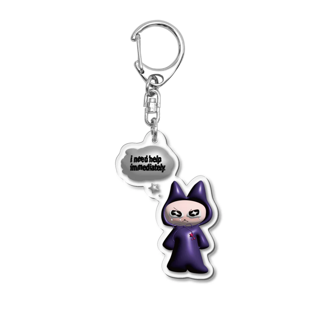 さむいのcats need help. Acrylic Key Chain