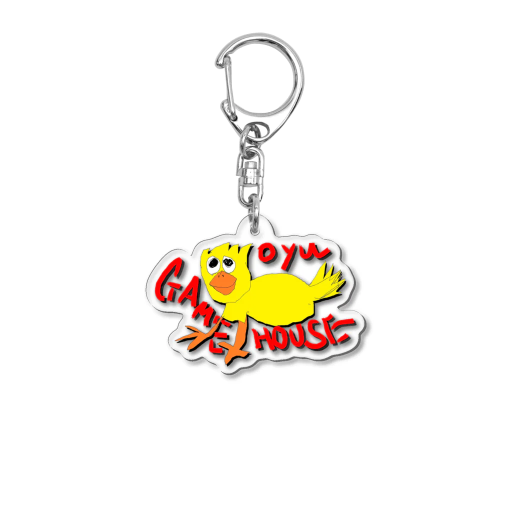 お湯さんちのおしりトリ Acrylic Key Chain