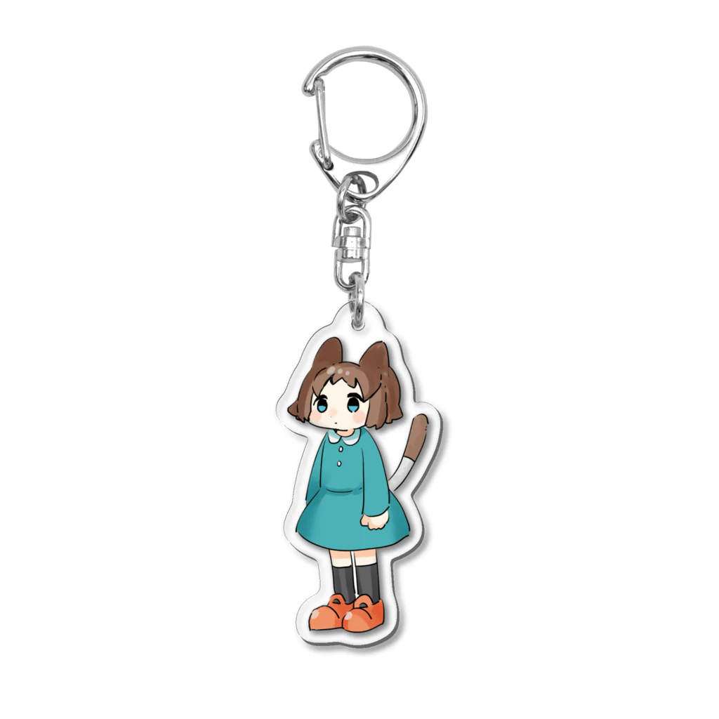 yukimi-siromiのブラウンねこちゃん Acrylic Key Chain