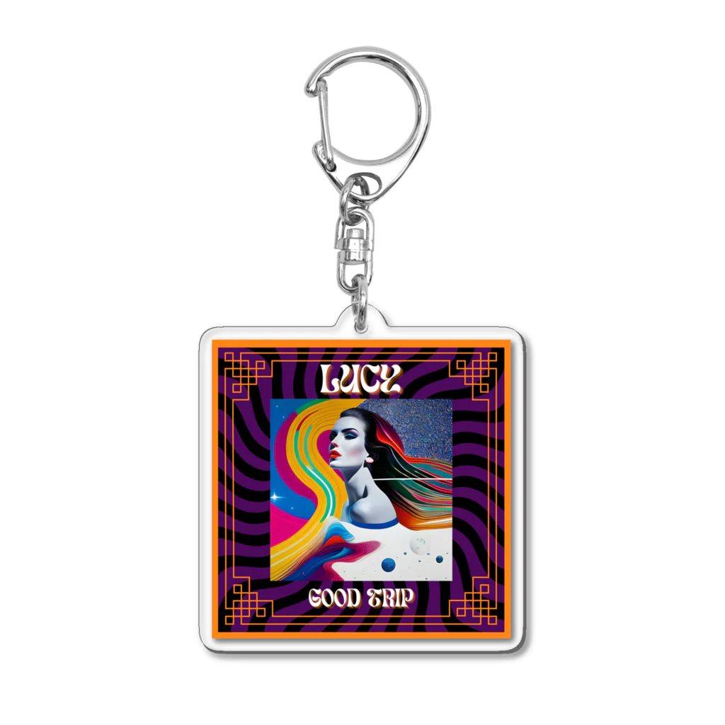 Modern PsychedelicのLUCY#1 Acrylic Key Chain