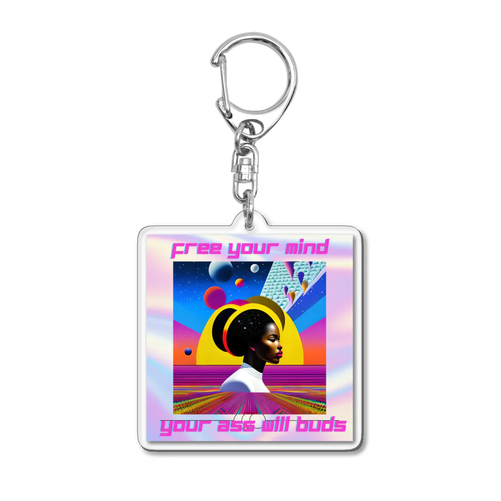 Modern PsychedelicのFree your mind#1 Acrylic Key Chain